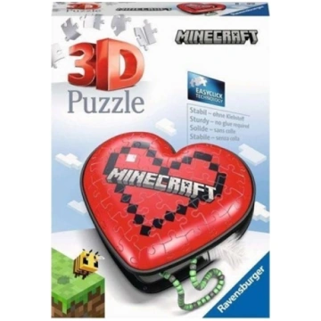 Ravensburger Puzzle 3D 54el Serce Minecraft 112852