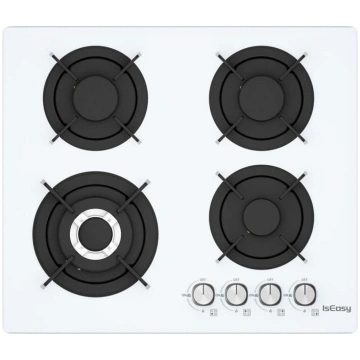 Iseasy gāzes plīts MGBG-604B, 1,75 kW, 3,3 kW, 1,7