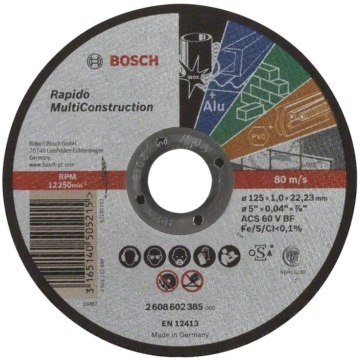 Griešanas disks Bosch Rapido MultiConstruction ACS