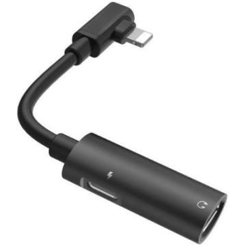 Parveidotājs Hoco Dual Lightning Cable Audio Conve
