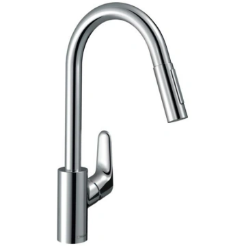 Hansgrohe virtuves izlietnes maisītājs ar izvelkam