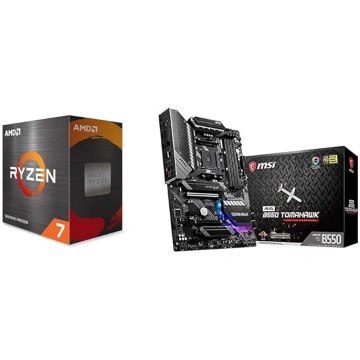 AMD Ryzen 7 5800X Box un MSI MAG B550 Tomahawk, AM