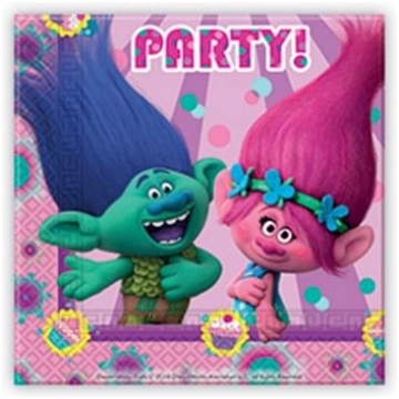 20 Trolls salvetes komplekts Procos