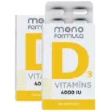 Vitamīns D3 4000 (30 kapsulas) - 30 kapsulas Mono 