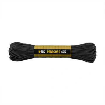 M-TAC Paracord virvė 475, juoda, 30m
