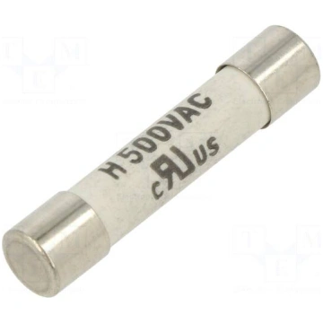 Fuse: fuse | ceramic,cylindrical | 6.3A | 500VAC |