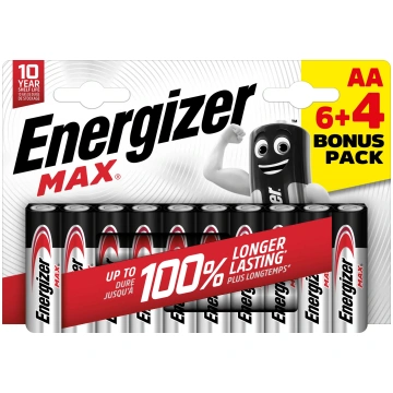 Energizer Energizer LR6/10 Max AA 6+4 zdarma | EU0