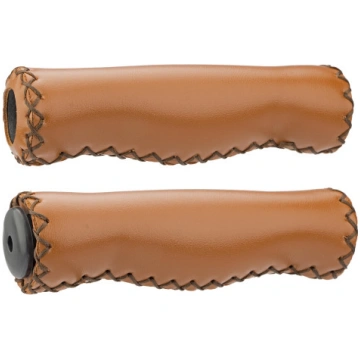 Stūres rokturi Azimut Leather Trekking 130mm brown