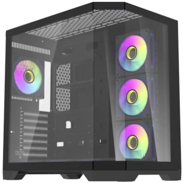 Darflash FT418 PRO computer case + 7 aRGB fans (bl