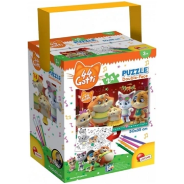 Lisciani Puzzle z rczk mini 24 44 Koty 380329