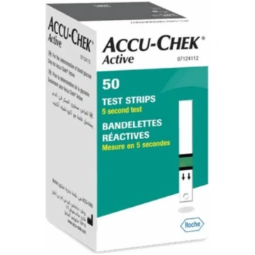 ACCU-CHEK ACTIVE testa strēmeles diabēta paškontro
