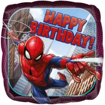 Folijas balons "Spiderman Happy BDay", 45 cm