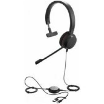 Jabra Evolve 20 USB-A/ USB-C MS Stereo Mono Black 