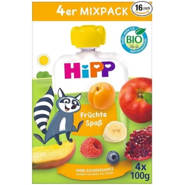 HiPP Organic Squeeze Mix Pack „Fruit Fun“ – 16 gab