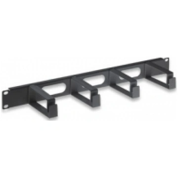 Intellinet 19"" cable management panel 1U with 4 l