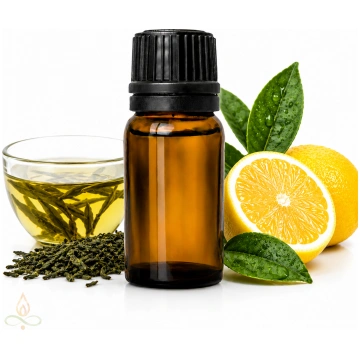 Zaļā tēja un citrons, aromātiskā eļļa - 10 ml Saku