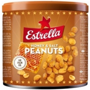 Zemesrieksti, sālīti, ar medu, Estrella, 140g