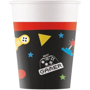 Vienreizlietojamās papīra krūzes Gaming Party, 200