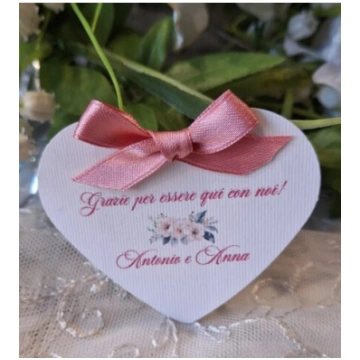 SEGNAPOSTO MATRIMONIO CUORE FIORI