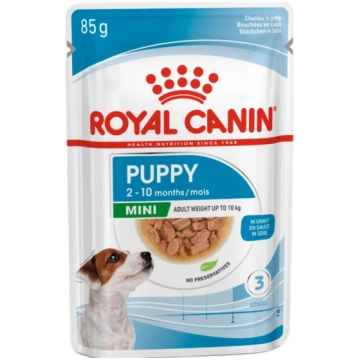 Konservi kucēniem – Royal Canin Mini Puppy, 85 g