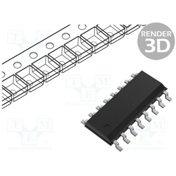 IC: digital; multiplexer; Ch: 2; IN: 7; TTL; SMD; 