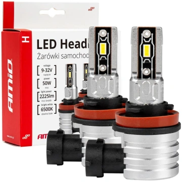LED Auto spuldzes H-mini Series H8/H9/H11/H16 AMiO