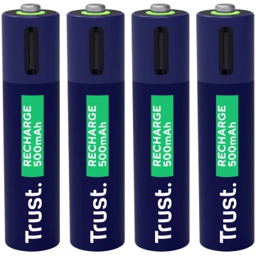 Uzlādējams akumulators TRUST AAA 500 mAh 1 h uzlād
