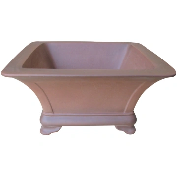 16" Steep Flared Unglazed Semi-Cascade Bonsai Pot