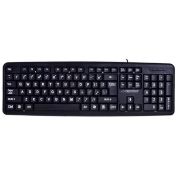 Esperanza EK129 keyboard USB QWERTY UK English Bla