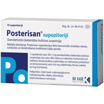 POSTERISAN supozitoriji, 10 gab