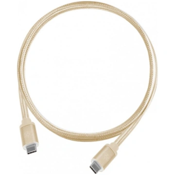 Kabel USB SilverStone USB-C - USB-C 0.5 m Zloty (5
