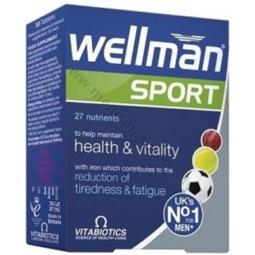Wellman Sport. Iepakojumā 30 tabletes