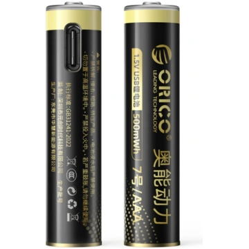 Orico Lītija akumulators AAA 1,5 V 500 mWh USB-C –