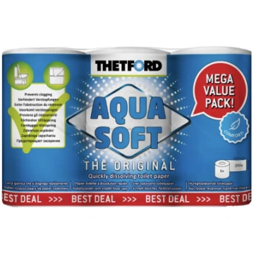 Šķīstošais tualetes papīrs - Thetford Aqua Soft 6 