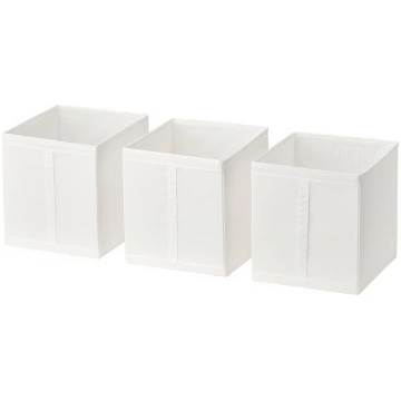 SKUBB Kastes 31x34x33 cm, 3 gab., baltas