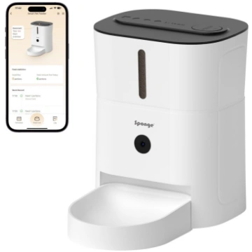 Sponge Automatic Pet Feeder Smart Camera
