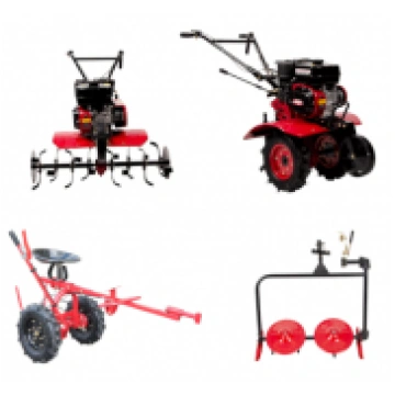 Komplekts (benzīna motobloks 800F + adapteris moto