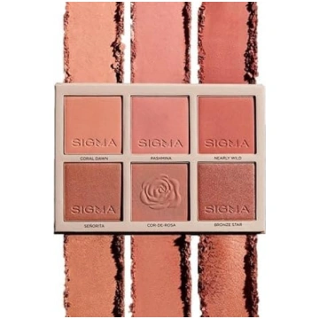 Sigma Beauty Cor-de-Rosa sārtumu palete – 6 toņi –