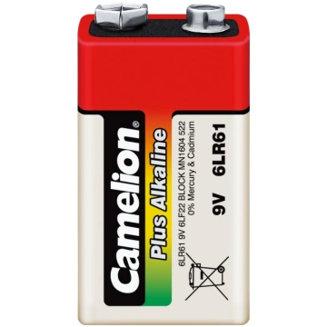 Baterijas Alkaline ar 9V spriegumu un 6LR61 formāt