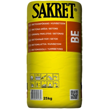 Betons Sakret BE, remonta, 25 kg