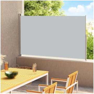 vidaXL izvelkama sānu markīze, pelēka, 200x300 cm