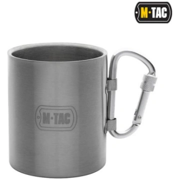 Krūze - M-Tac thermo mug with carabiner