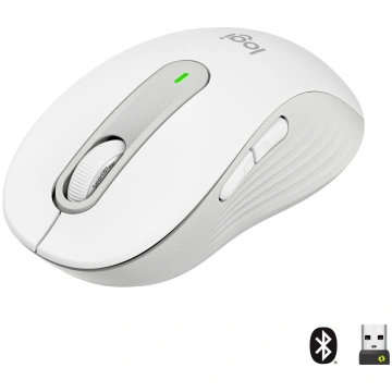 LOGITECH Signature M650 Wireless Mouse, White 910-