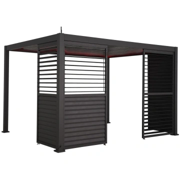 Žalūziju siena lapenei Home4you Mirador 111, tumši
