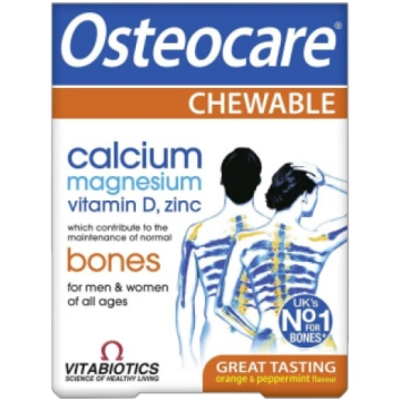 OSTEOCARE CHEWABLE košļājamās tabletes, 30 gab. VI