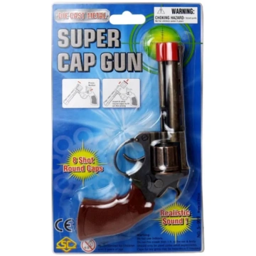 Pistonu metāla pistole (revolvers) Cap Gun Long 8 