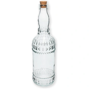 720ml stikla pudele ar dabīgu korķi