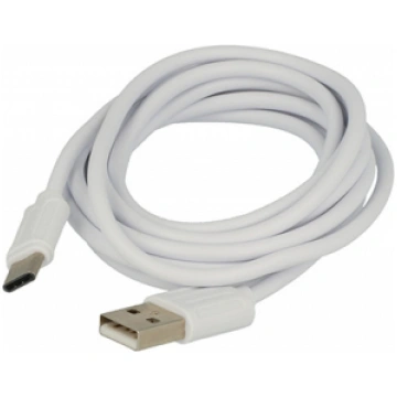 Cable USB - MICRO USB TYPE C 2m WHITE
