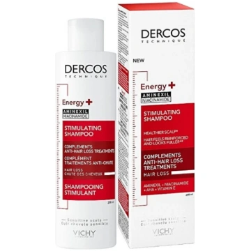DERCOS ENERGY+ stimulējošs šampūns, papildu pudele