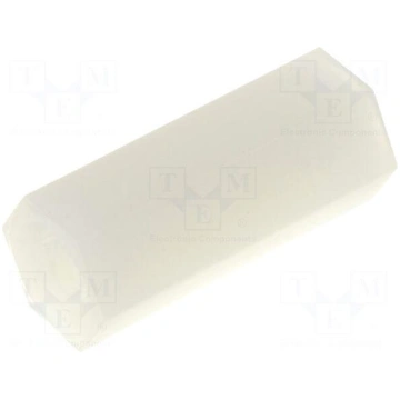 Screwed spacer sleeve | hexagonal | polyamide | M2
